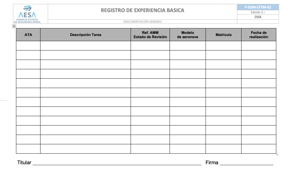 Basic experience record